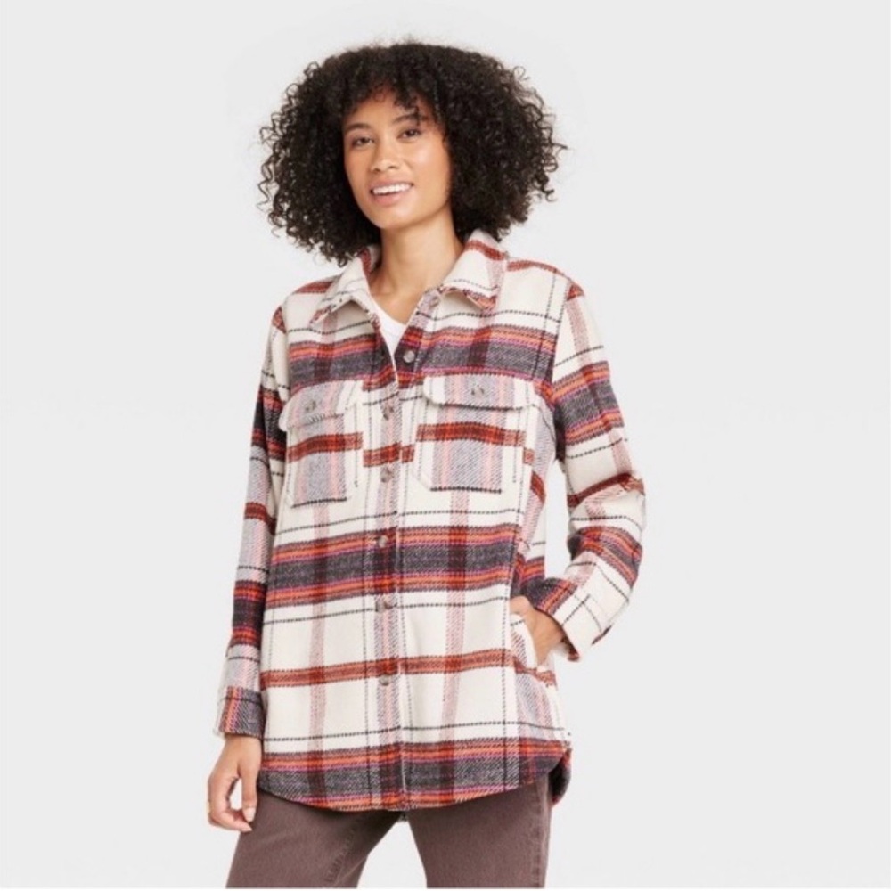 Women’s Button-Down Shacket Blazer- Universal Thr… - image 1